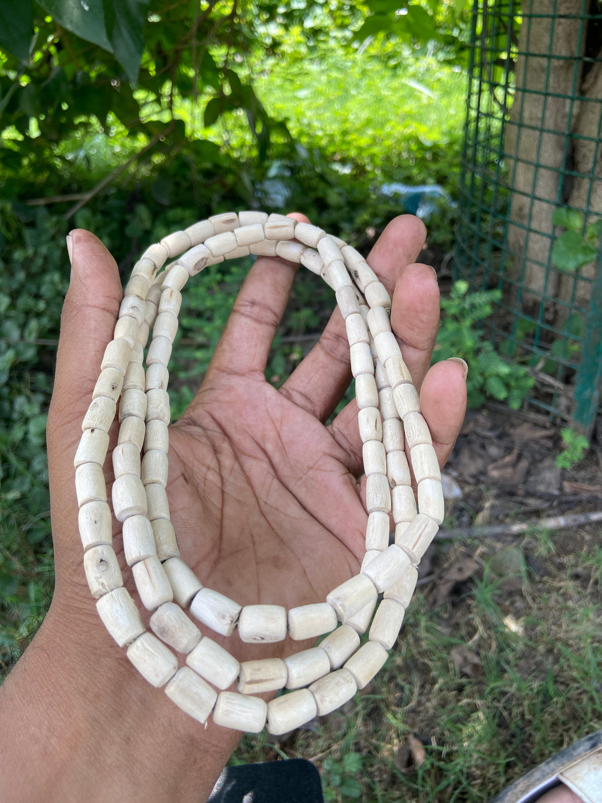 3 Round Original Tulsi Kanthi Mala | Handmade Natural Tulsi Necklace | Pyaro Vrindavan Store