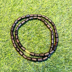2 Round Original Black beads Tulsi ￼mala pyarovrindavanstore.com