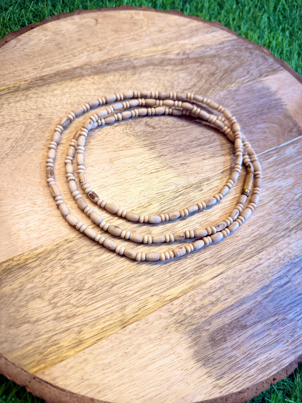 3 Round Original Tulsi Kanthi Mala | Natural Handmade Tulsi Necklace | Pyaro Vrindavan Store