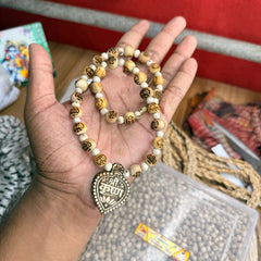 Shree Krishn lockit & Radha naam tulsi beads original tulsi mala