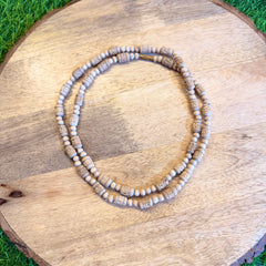 2 Round Handmade Radha naam beads original tulsi Kanthi mala