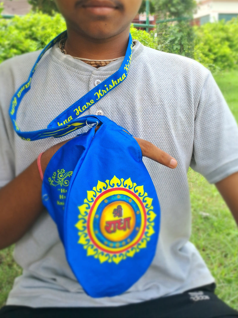 Sheee radha printed mala japa bag