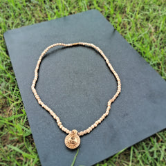 shree radha name tulsi locket mala