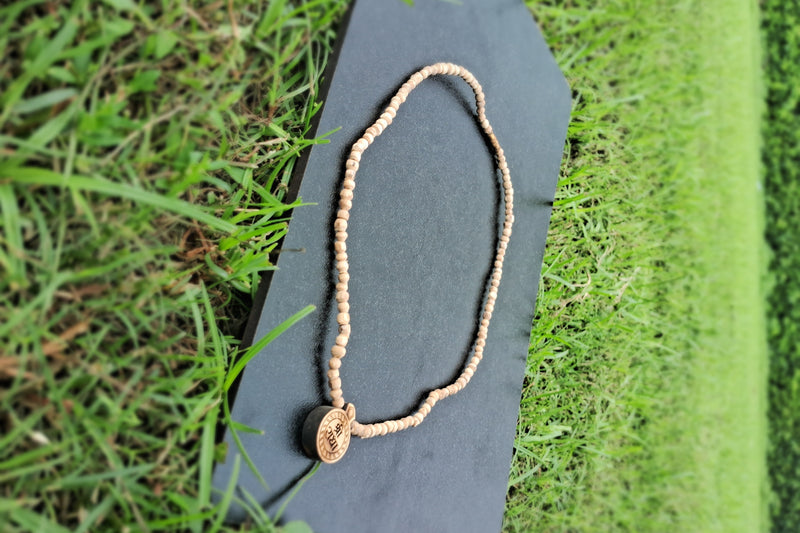 shree radha name tulsi locket mala