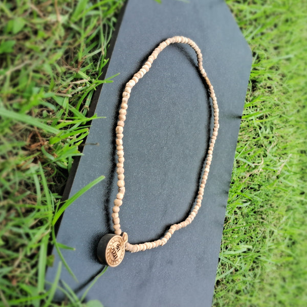 shree radha name tulsi locket mala