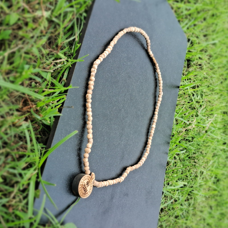 shree radha name tulsi locket mala