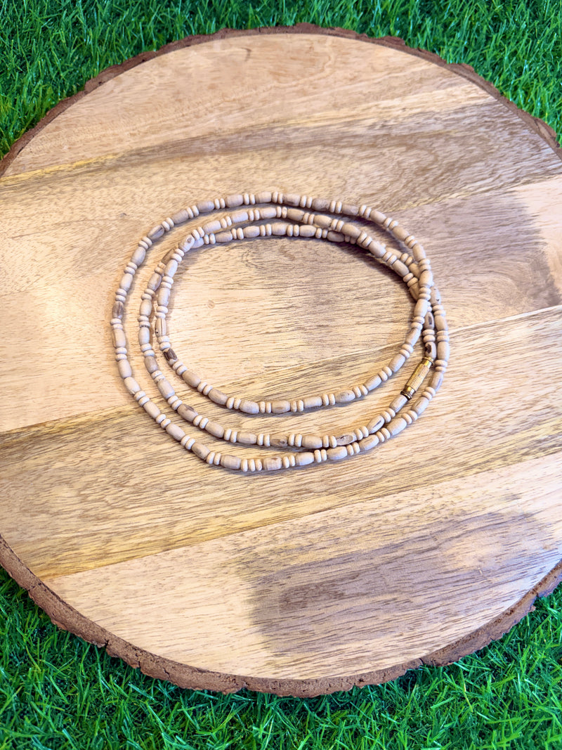 3 Round Original Tulsi Kanthi Mala | Natural Handmade Tulsi Necklace | Pyaro Vrindavan Store