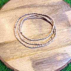 3 Round Original Tulsi Kanthi Mala | Natural Handmade Tulsi Necklace | Pyaro Vrindavan Store