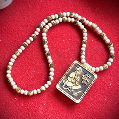 Hanuman ji tulsi lockit , Ram name beads mala [22inch]