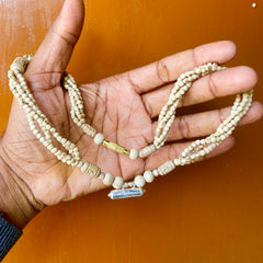 Silver Kavch Fill With Brajraj and 4 Layers Original Tulsi 🌿 Mala ( 18 Inch ) pyarovrindavanstore