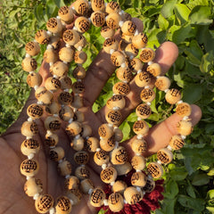 108+1 Radha Naam Tulsi Beads Japa Mala