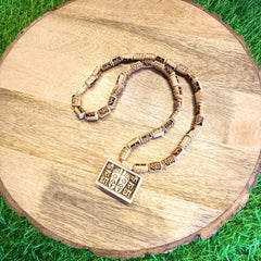 Shri Radha Charan Bhaktmal Tulsi Locket & Radha Naam Beads Original Tulsi Kanthi Mala | Pyaro Vrindavan Store