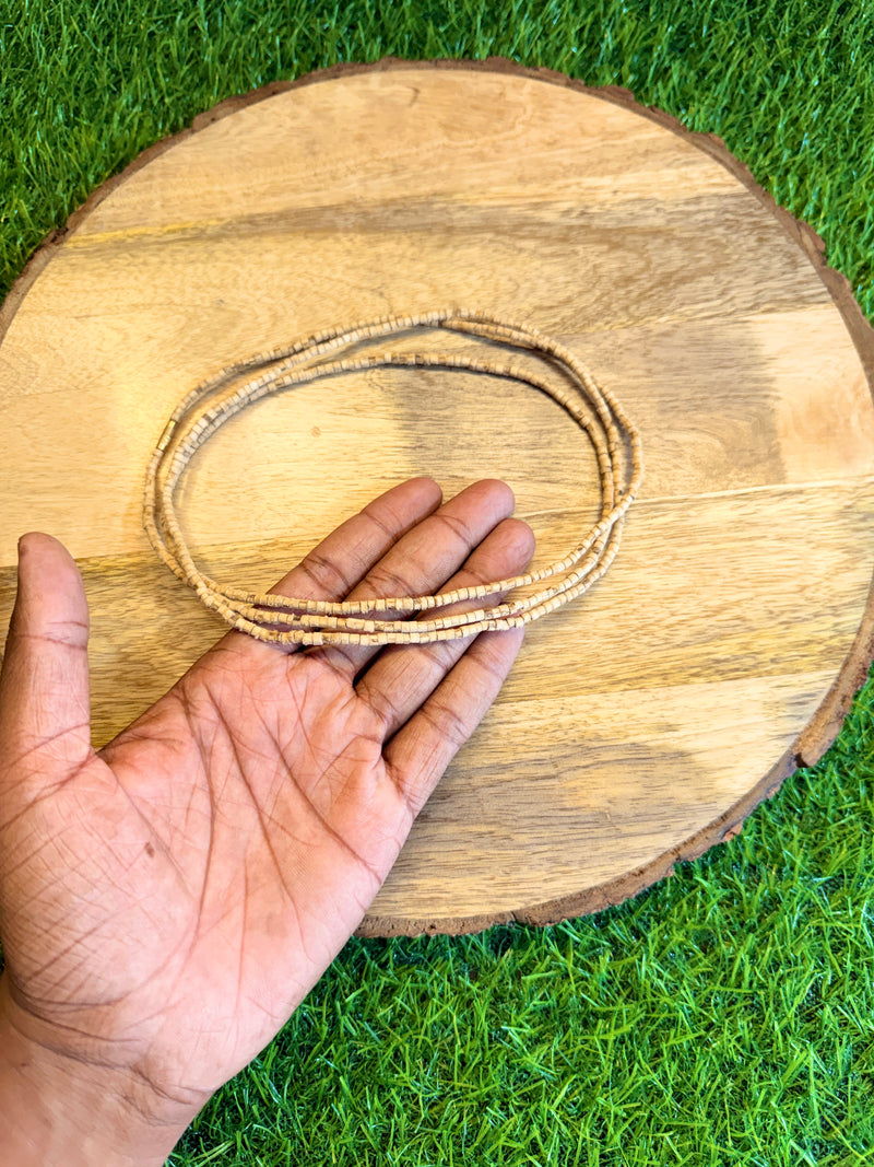 3 Round Original Tulsi Kanthi Mala | Natural Handmade Tulsi Necklace | Pyaro Vrindavan Store