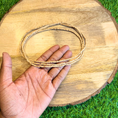 3 Round Original Tulsi Kanthi Mala | Natural Handmade Tulsi Necklace | Pyaro Vrindavan Store