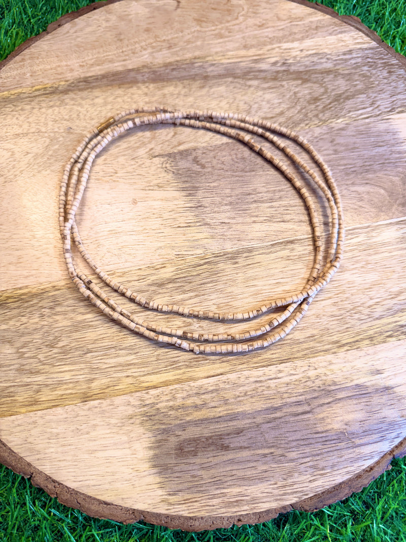 3 Round Original Tulsi Kanthi Mala | Natural Handmade Tulsi Necklace | Pyaro Vrindavan Store