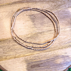 3 Round Original Tulsi Kanthi Mala | Natural Handmade Tulsi Necklace | Pyaro Vrindavan Store