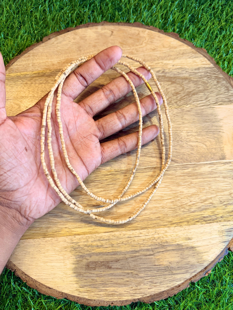 3 Round Original Tulsi Kanthi Mala | Natural Handmade Tulsi Necklace | Pyaro Vrindavan Store
