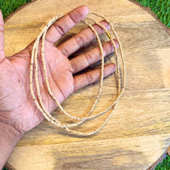 3 Round Original Tulsi Kanthi Mala | Natural Handmade Tulsi Necklace | Pyaro Vrindavan Store