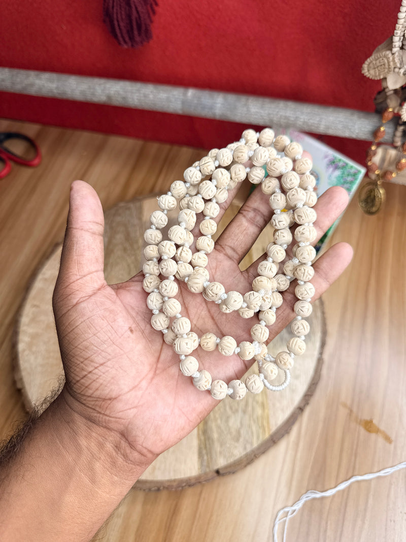 Handmade Radha naam beats 108+1 Beads original tulsi japa mala
