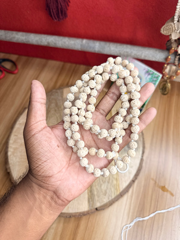 Handmade Radha naam beats 108+1 Beads original tulsi japa mala