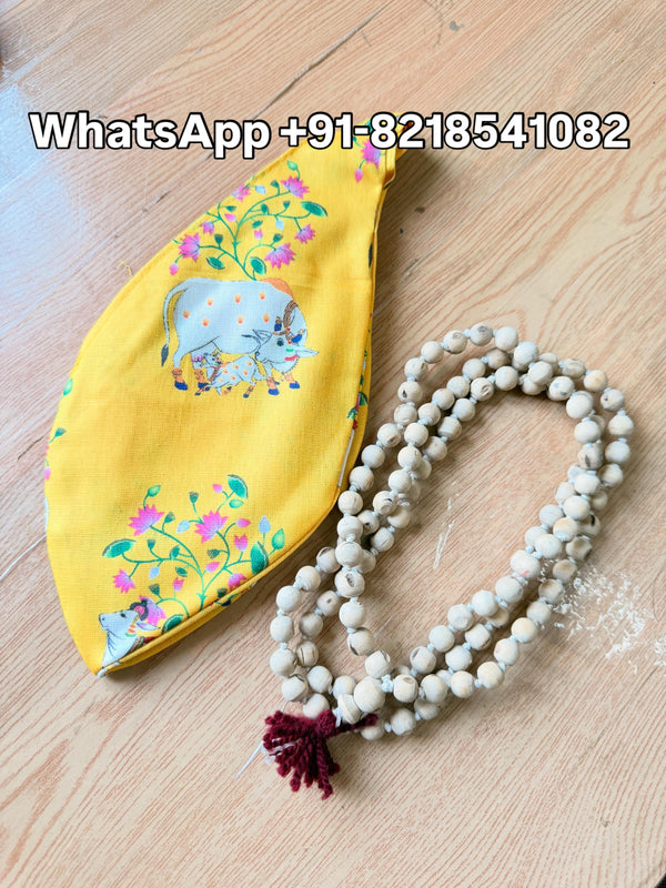 108+1 beads original tulsi japa mala & japa bag pyarovrindavanstore