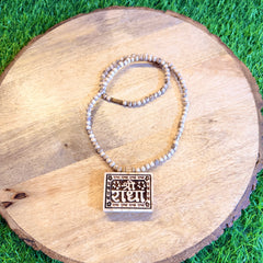 Shree Radha Naam Bhaktmar locate & round beats Tulsi mala