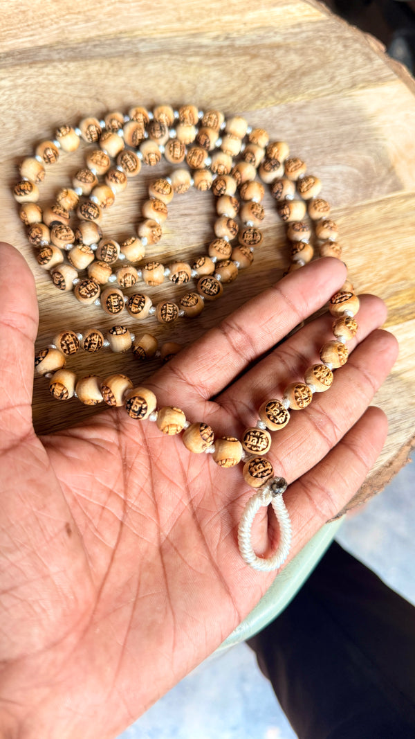 108+1 Radha Naam Beads Original Tulsi Japa Mala  Chanting Mala