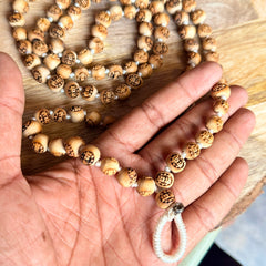 108+1 Radha Naam Beads Original Tulsi Japa Mala  Chanting Mala
