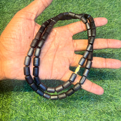 2 Round Original Black beads Tulsi ￼mala pyarovrindavanstore.com