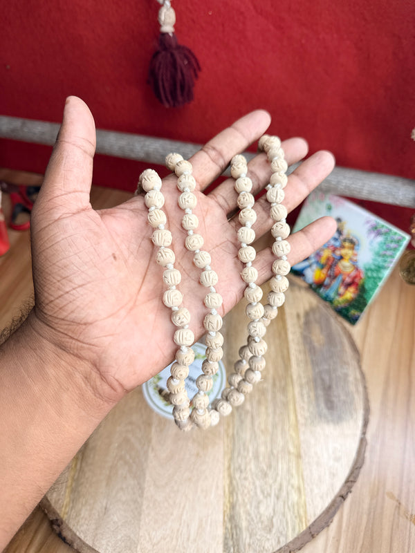 Handmade Radha naam beats 108+1 Beads original tulsi japa mala