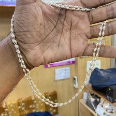 2 Round Silver original Tulsi Kanti Mala(32 inch) original Tulsi Kanti Mala pyarovrindavanstore￼