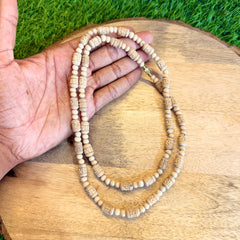 2 Round Handmade Radha naam beads original tulsi Kanthi mala