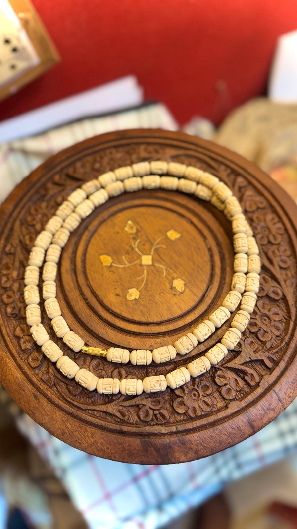 2 Round Radha Name Handcarts Beads Original Tulsi mala