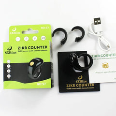 Zikr S7 OLED HD screen tally counter with Type C charging and cable