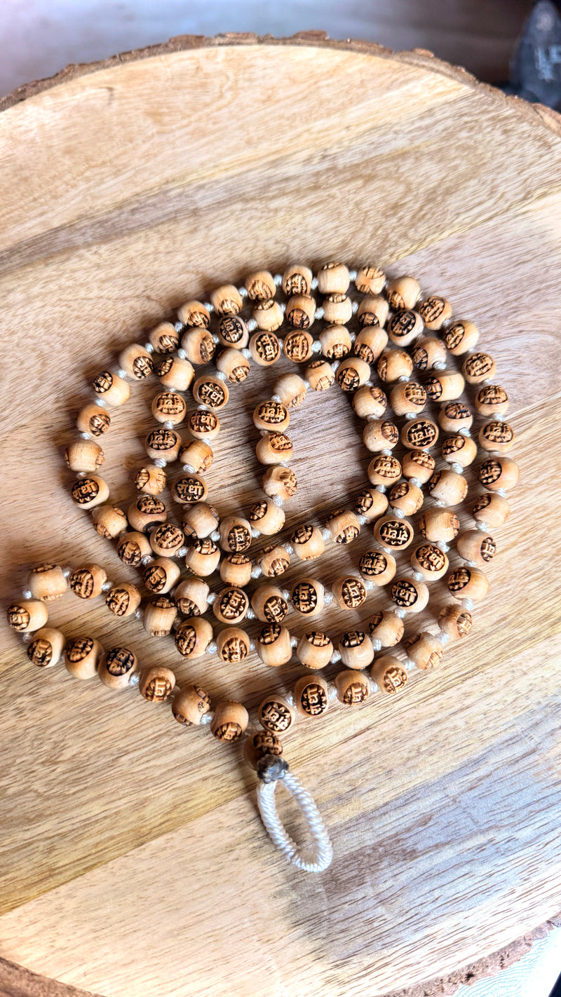 108+1 Radha Naam Beads Original Tulsi Japa Mala  Chanting Mala