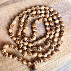 108+1 Radha Naam Beads Original Tulsi Japa Mala  Chanting Mala