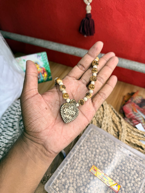 Shree Krishn lockit & Radha naam tulsi beads original tulsi mala