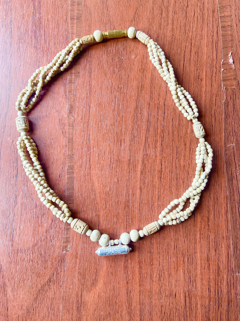 Silver Kavch Fill With Brajraj and 4 Layers Original Tulsi 🌿 Mala ( 18 Inch ) pyarovrindavanstore