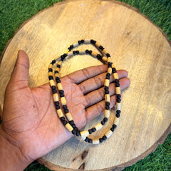Black & white tulsi beats 2 Round Original tulsi mala