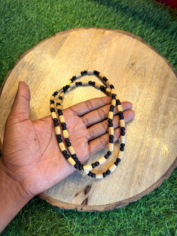 Black & white tulsi beats 2 Round Original tulsi mala