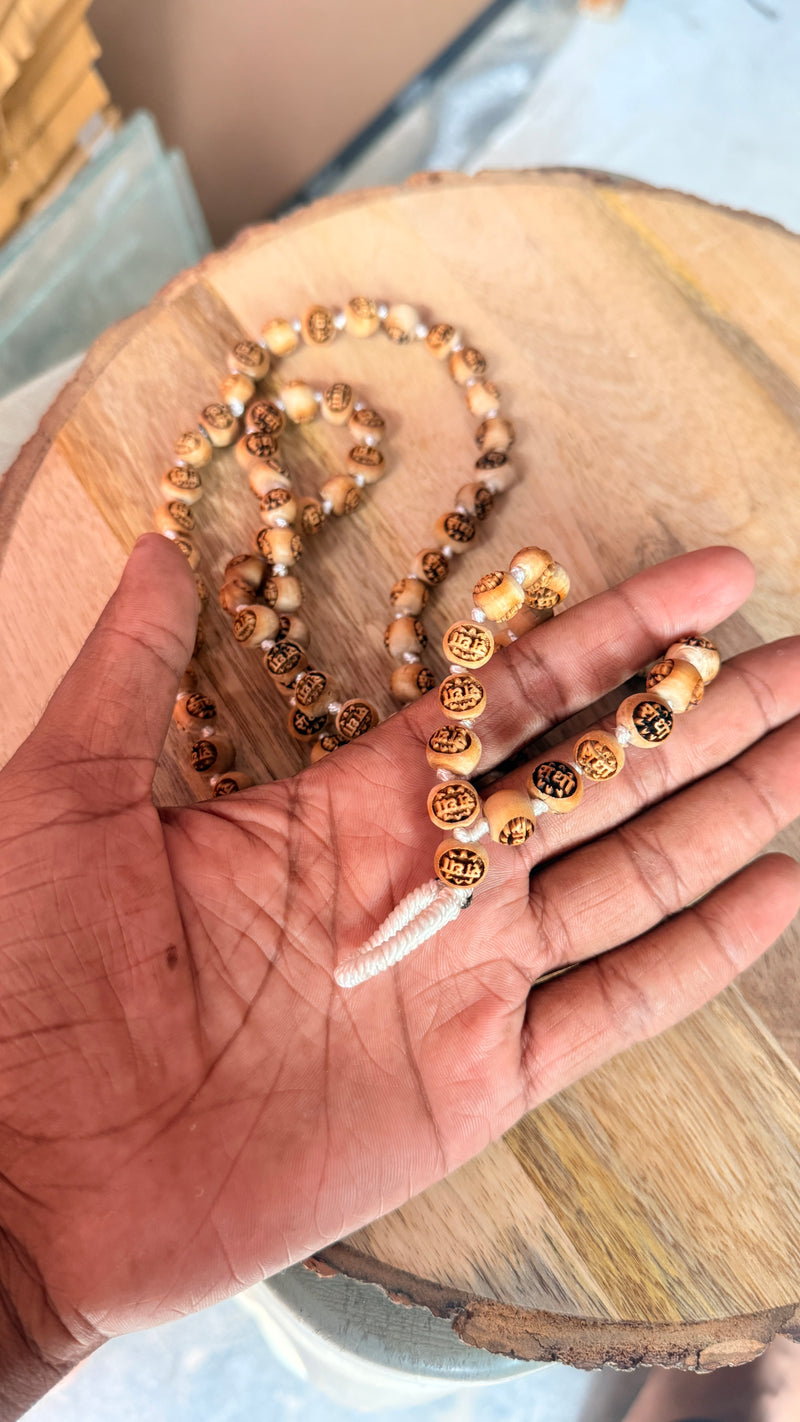 108+1 Radha Naam Beads Original Tulsi Japa Mala  Chanting Mala
