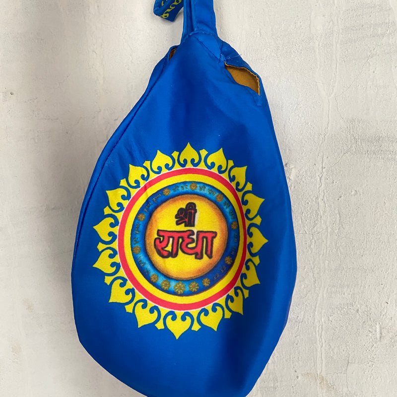 Sheee radha printed mala japa bag
