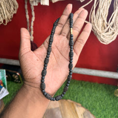 1 Round black Radha Naam Beads & original tulsi kanthi mala Vrindavan se