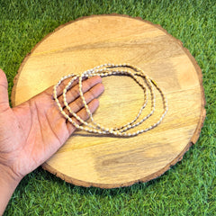 3 Round Original Tulsi Kanthi Mala | Handmade Natural Tulsi Necklace | Pyaro Vrindavan Store