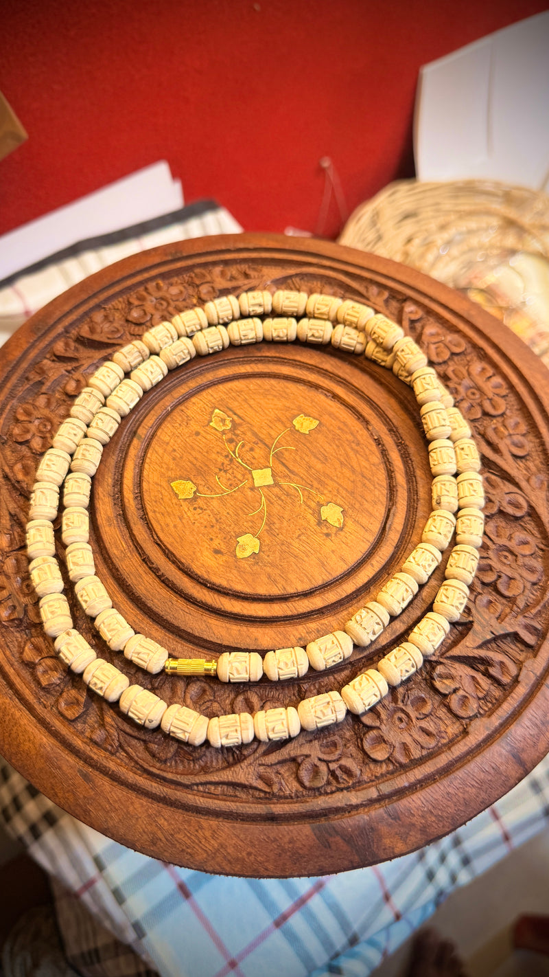 2 Round Radha Name Handcarts Beads Original Tulsi mala