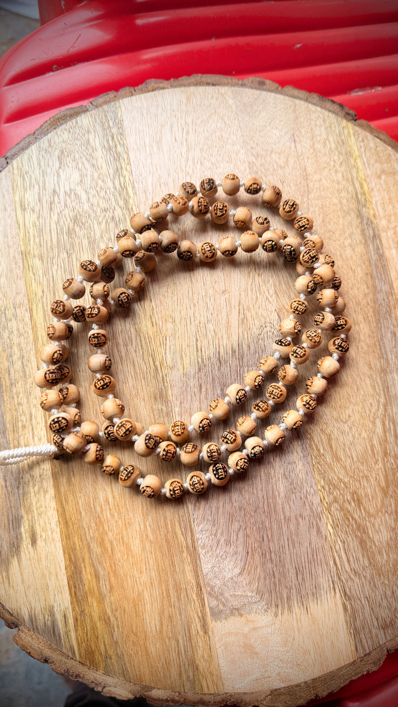 108+1 Radha Naam Beads Original Tulsi Japa Mala  Chanting Mala