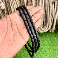 Original Black Tulsi Kanthi Mala – 3 Round | Natural Tulsi Wood Beads | Spiritual Mala