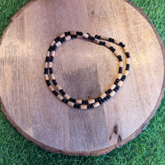 Black & white tulsi beats 2 Round Original tulsi mala