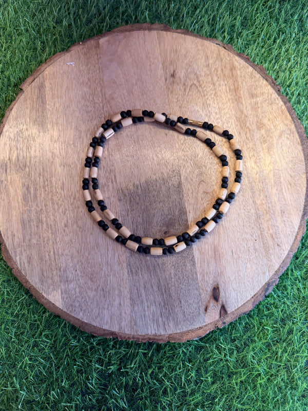 Black & white tulsi beats 2 Round Original tulsi mala