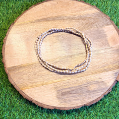 3 Round Original Tulsi Kanthi Mala | Handmade Natural Tulsi Necklace | Pyaro Vrindavan Store